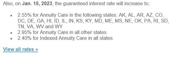 OneAmerica Rates