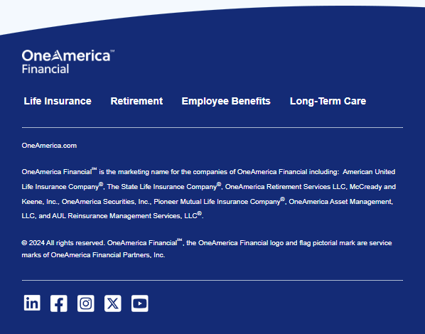 Oneamerica Life Insurance OneAmerica - Care Solutions News