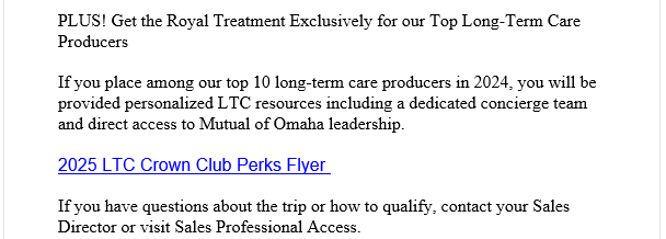 2025 LTC Crown Club Perks Flyer