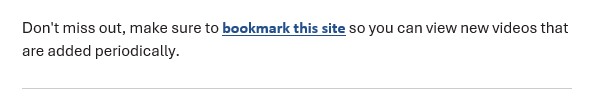 Bookmark this site