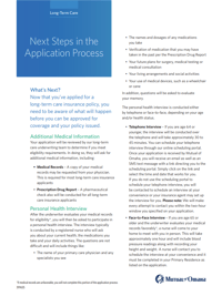 Next Steps in the Application Process