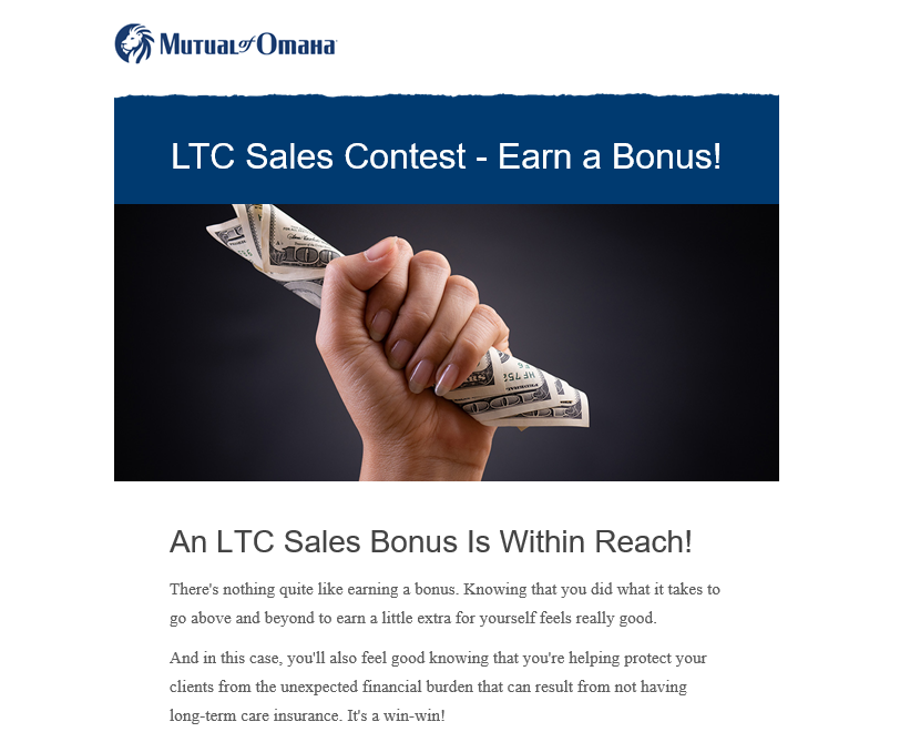 Mutual of Omaha LTC Sales Contest