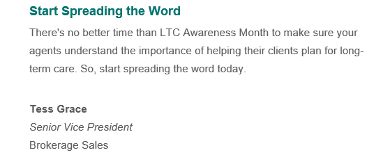 Mutual of Omaha LTC Awareness email #7